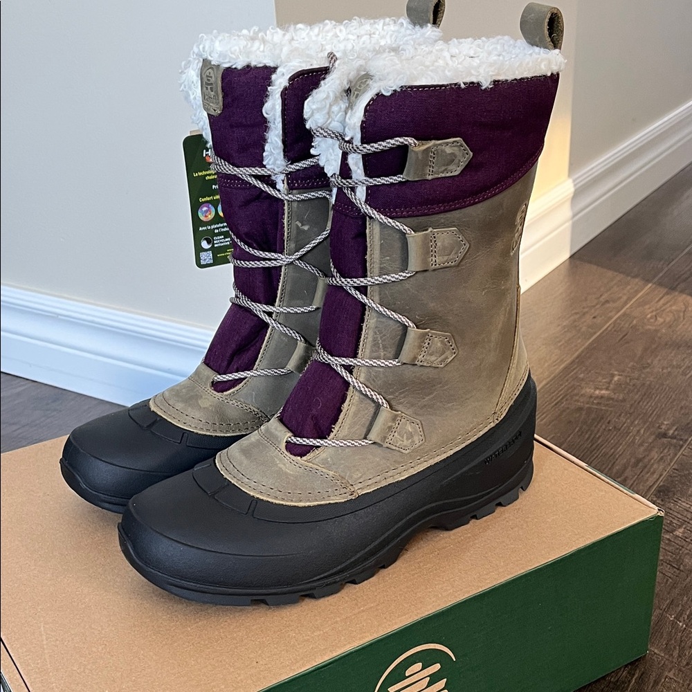 NEW Kamik Women's Black and Tan Winter Boots